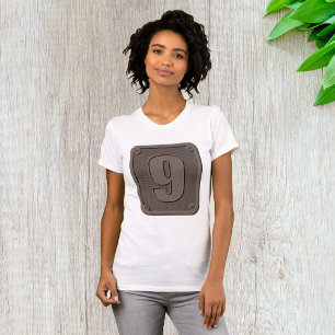 Metal Number Nine Womens T-Shirt