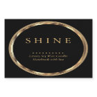 ⭐ métal or et Étiquettes noirs