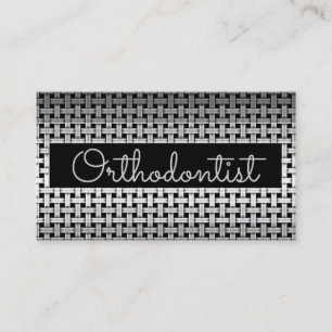 Metal Orthodontist Business Card