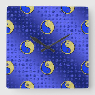 Metal Ox Square Wall Clock