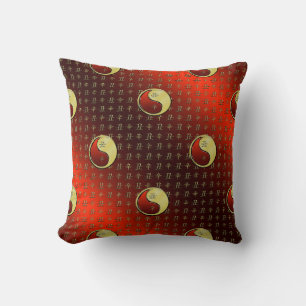 Metal Ox Throw Pillow