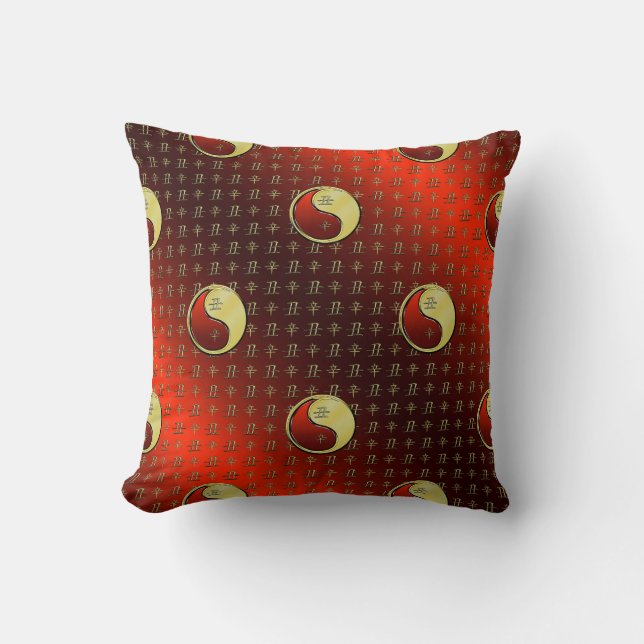 Metal Ox Throw Pillow (Front)