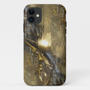 metal pattern design - gold silver iPhone 11 case