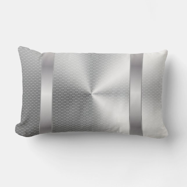 Metal pattern lumbar pillow (Front)