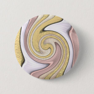 Metal pattern with shine 2 inch round button