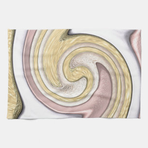 Metal pattern with shine kitchen towel