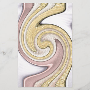 Metal pattern with shine stationery