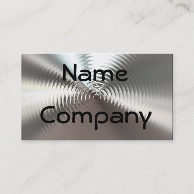 Metal Plates Circular Design Business Cards (Front)