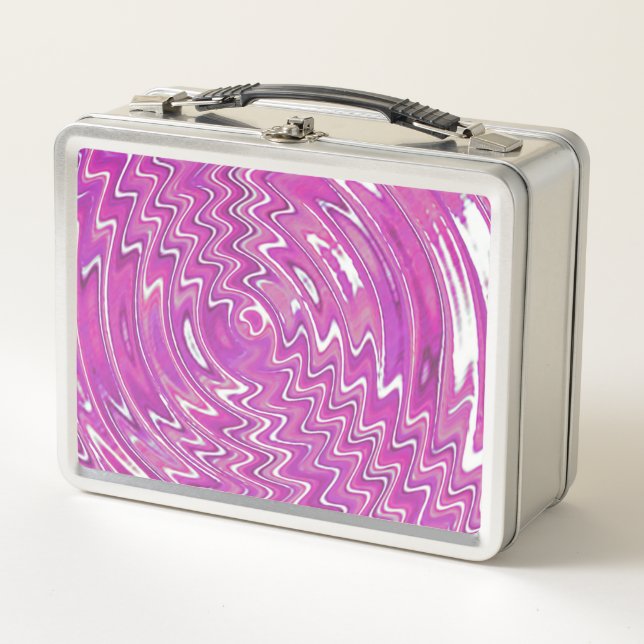 Metal Psychedelic Magenta Lunchbox (Front)