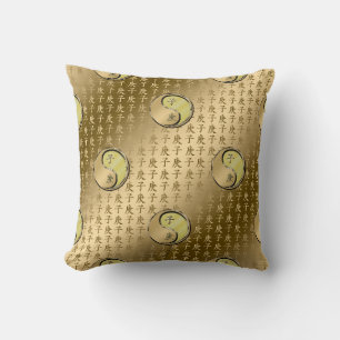 Metal Rat Throw Pillow