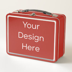 Metal Red Lunchbox