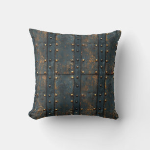 Metal Rivets Throw Pillow