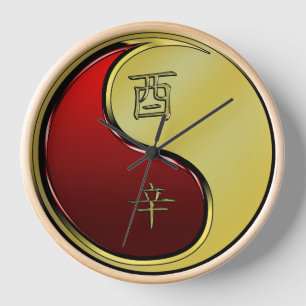 Metal Rooster Clock