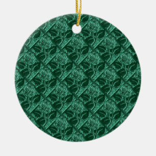 Metal Roses 19-Jade-Green-Ceramic Ornament