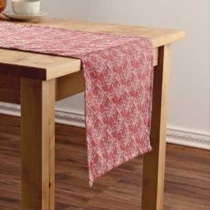 METAL ROSES 22-CORAL-TABLE RUNNER 14x72in