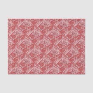 Metal Roses-22-Coral-Tissue Wrap Paper