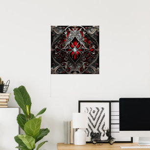 Metal Ruby Art Poster