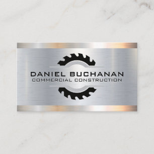 Metal Saw Construction Tools Business Card