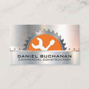 Metal Saw Hardware Tools Construction Business Card