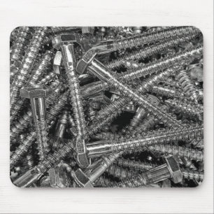 metal screw collection mouse pad