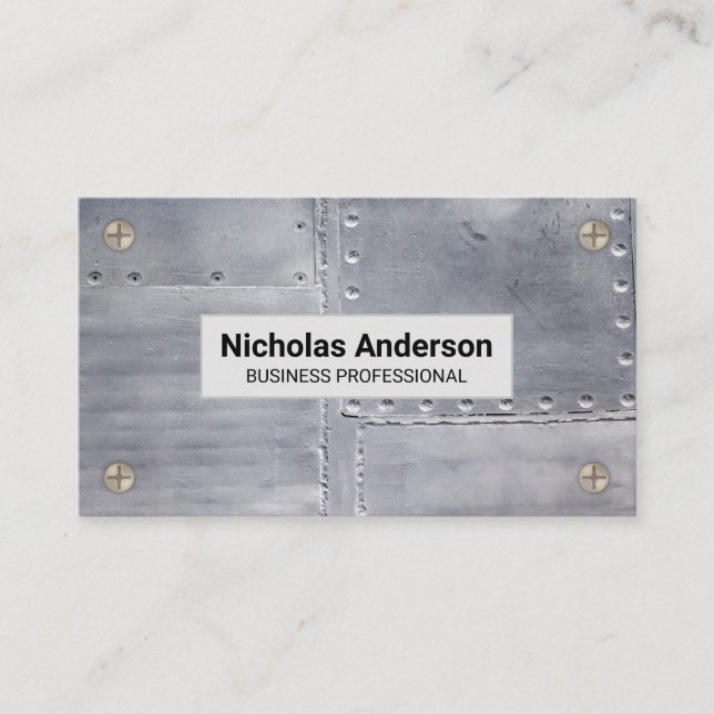 Metal Sheets |  Metal Screws Business Card (Front)