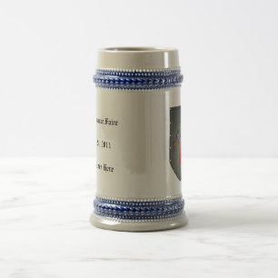 Metal Shield Dragon With Text Beer Stein