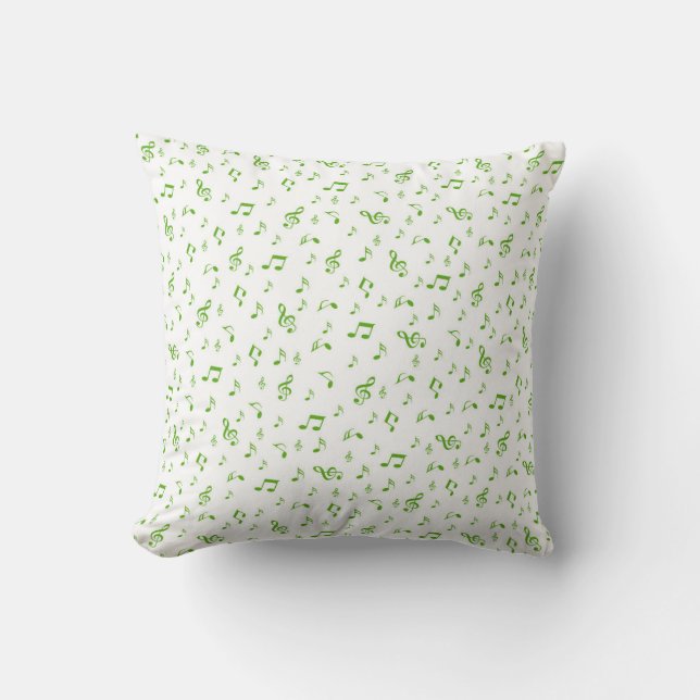 metal, shiny, pattern, music, note, elegan throw pillow (Front)