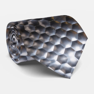 Metal Shiny Pattern Urban Contemporary Tie