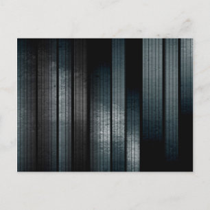 Metal silver postcard