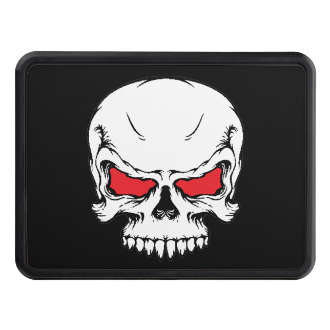 Metal Skull Tow Hitch Trailer Hitch Cover (Front)