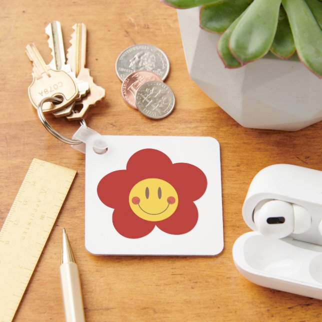  Metal Square Keychain (Desk)