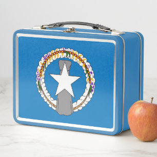 Metal Stainless Lunchbox - Northern Mariana flag