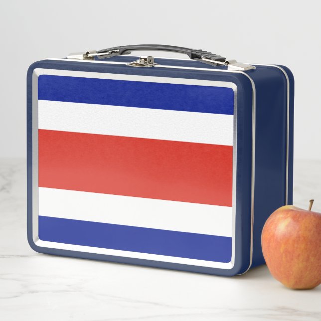 Metal Stainless Lunchbox with Costa Rica flag (In Situ)