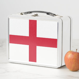 Metal Stainless Lunchbox with England flag