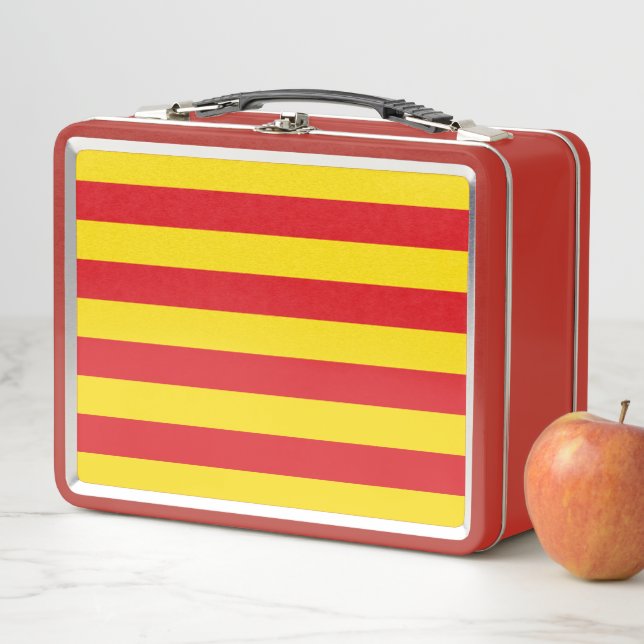 Metal Stainless Lunchbox with flag of Catalonia (In Situ)