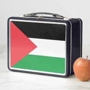 Metal Stainless Lunchbox with Palestine flag
