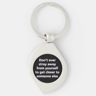 Metal Swirl Keychain/ Affirmation Keychain