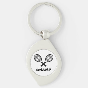 Metal Tennis Key Ring