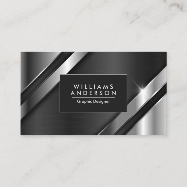 Metal Texture Business Card (Front)