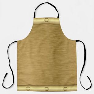 Metal texture gold surface apron