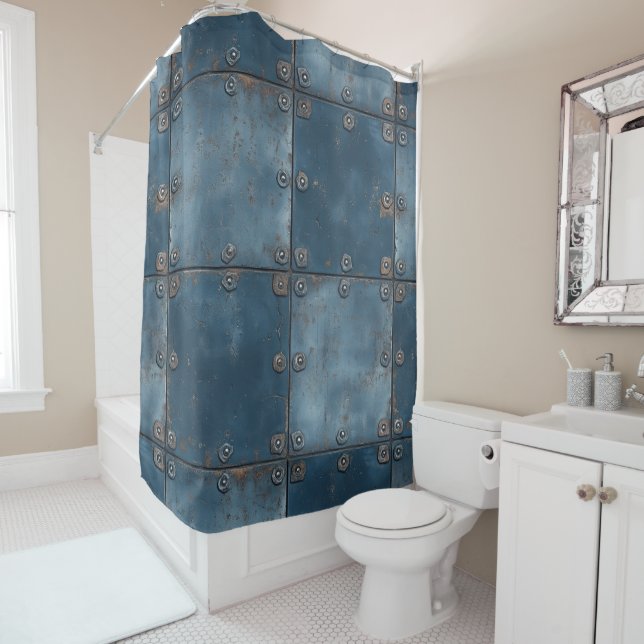 Metal Texture Shower Curtain (In Situ)