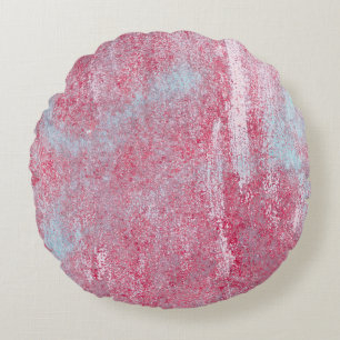 Metal texture with scratches and cracks abstract,  round pillow