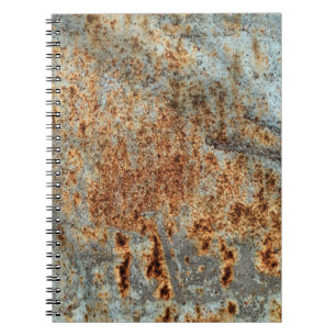 Metal texture with scratches and cracks. Vintage d Notebook