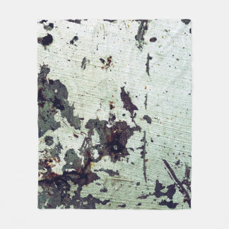 Metal texture with scratches and cracksabstract, a fleece blanket