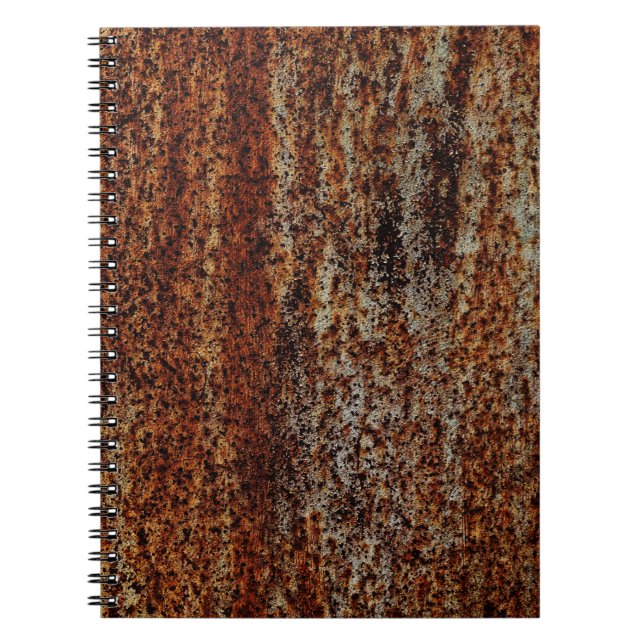 Metal texture with scratches and cracksabstract, a notebook (Front)