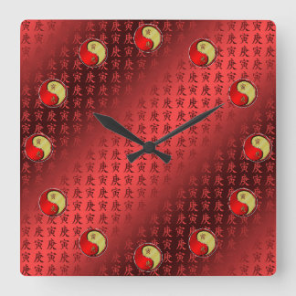 Metal Tiger Square Wall Clock