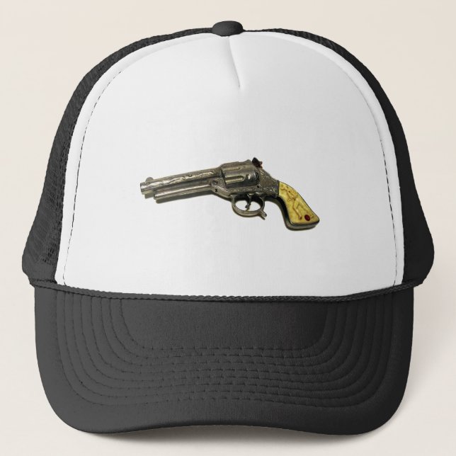 Metal Toy Gun Trucker Hat (Front)