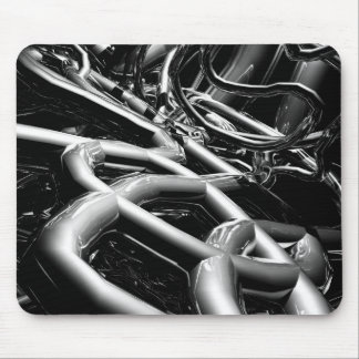 Metal Tubes Abstract Mouse Pad