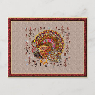 Metal Turkey Postcard