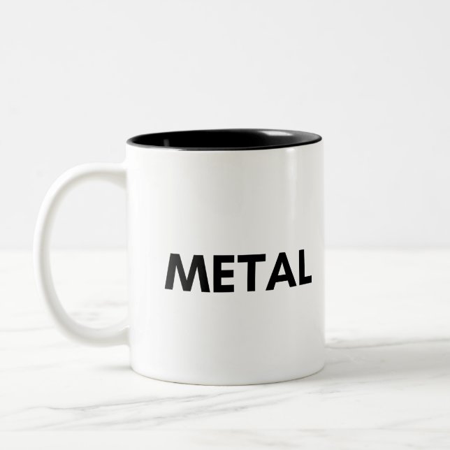 metal Two-Tone coffee mug (Left)